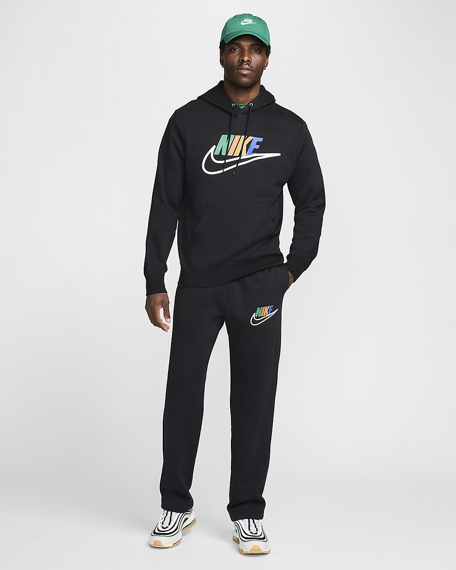 Pants de tejido Fleece con dobladillo abierto para hombre Nike Club Fleece. Nike MX